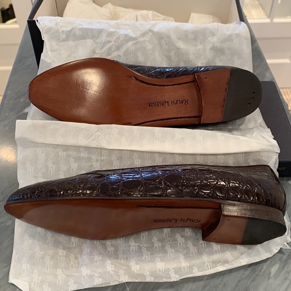 Vintage Ralph Lauren Crocodile Loafers - Picture 3 of 6